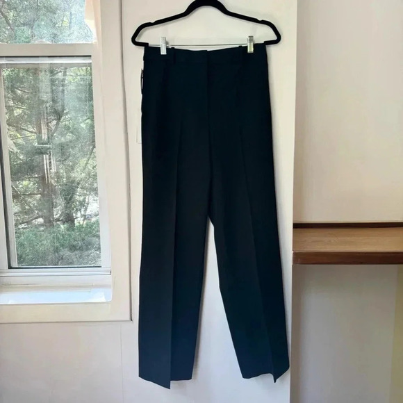NWT Aritzia Babaton Agency Pant Wool Twill HIgh Waisted Trousers in Black Short - Picture 10 of 16